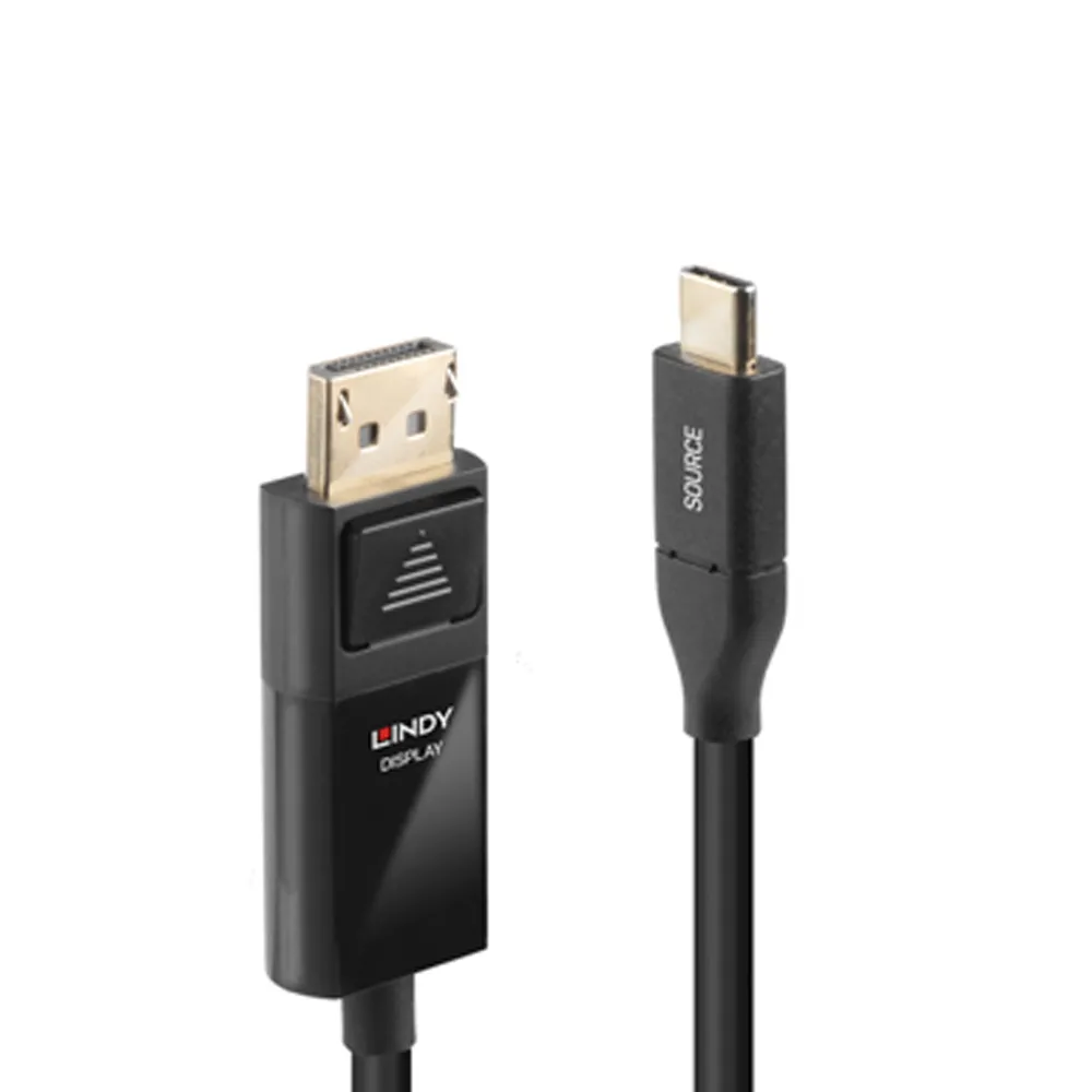 【LINDY 林帝】主動式 USB3.1 Type-C to DisplayPort HDR 轉接線 2m 43302