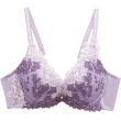 【Wacoal 華歌爾】深V性感 C-E 罩杯蕾絲內衣 伊珊露絲-EB4675VZ(紫)