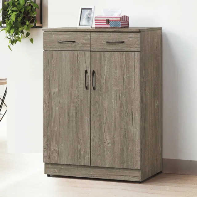 【MUNA 家居】鋼刷橡木2.7尺鞋櫃176另有淺灰橡木色(鞋櫃 櫥櫃 收納)