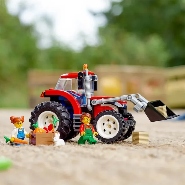 【LEGO 樂高】城市系列 60287 拖拉機(拖拉機 吊臂)