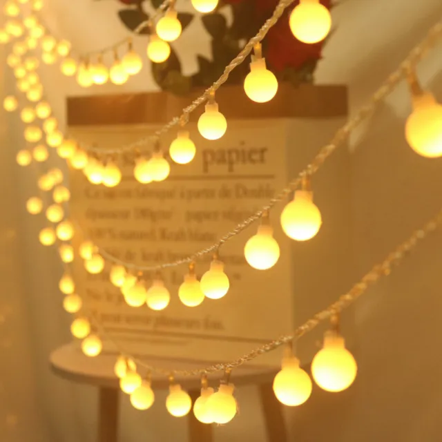 【G.SIN】10米長度80燈 生日佈置 聖誕裝飾燈飾 房間布置(燈串 LED 露營 派對 串燈 婚禮)
