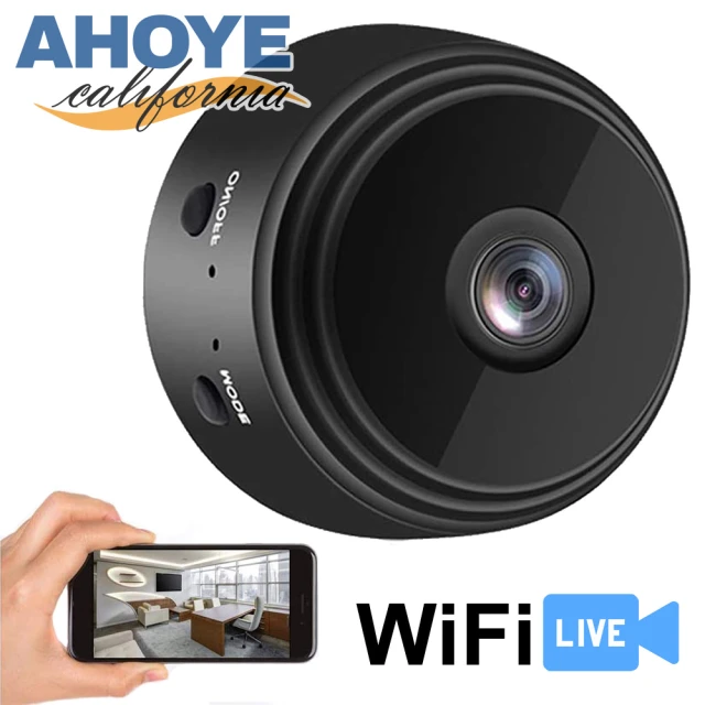 【AHOYE】1080P紅外線夜視WIFI視訊監控攝影機  針孔攝影機