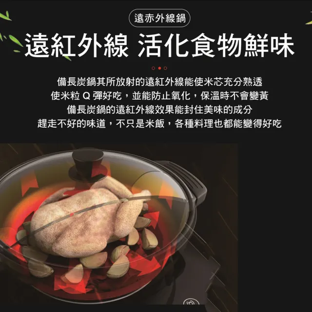 【吉來家】遠紅外線全炭百歲鍋-24cm湯鍋★送湯杓(一體成形/環保材質/不沾性質/宅在家自己煮)