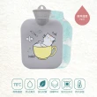 【KINYO】冷暖兩用水袋-冷水袋、暖水袋-900ml(附可愛絨布袋、可冰敷、熱敷)