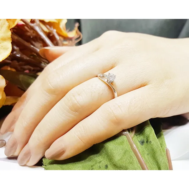 【彩糖鑽工坊】50分鑽石 18K 鑽石戒指(鑽戒 永恆守候 系列)