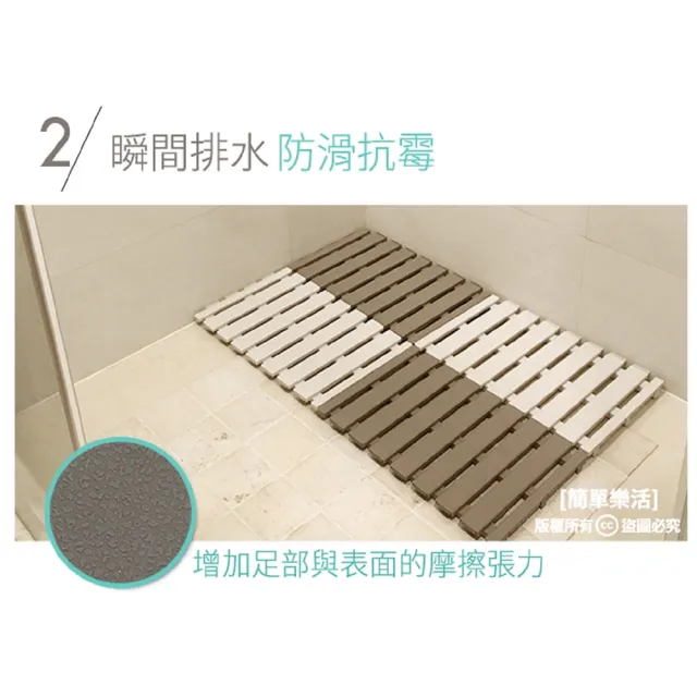 多用途止滑墊小2入(浴室 止滑 庭院 陽台 腳踏墊 塑膠墊 園藝)