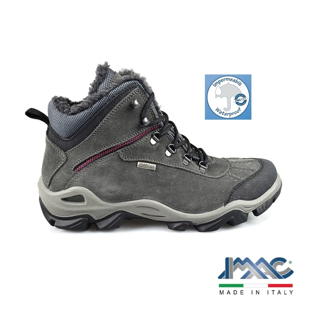 【IMAC】義大利戶外休閒短靴保暖防水透氣登山鞋409349.7004.018岩石灰(義大利進口健康舒適鞋)
