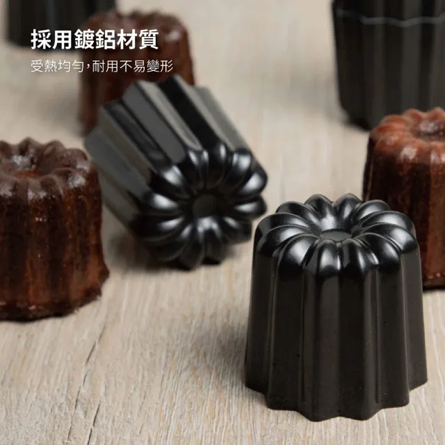 【SANNENG 三能】卡娜蕾鍍鋁模 可麗露模 800系列不沾(SN6503)
