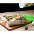 【CorelleBrands 康寧餐具】可微波316不鏽鋼保鮮盒/便當盒 外食必備4入組-D02