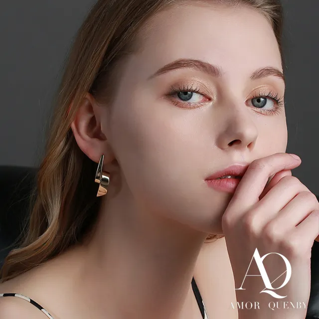 【AQ】925純銀 個性時尚獨特不規則設計耳環/耳針(飾品/配件/