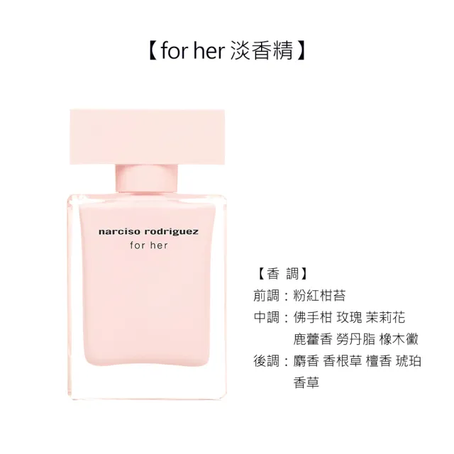 NARCISO RODRIGUEZ】經典系列香水100ml任選(桃色優雅/for her淡