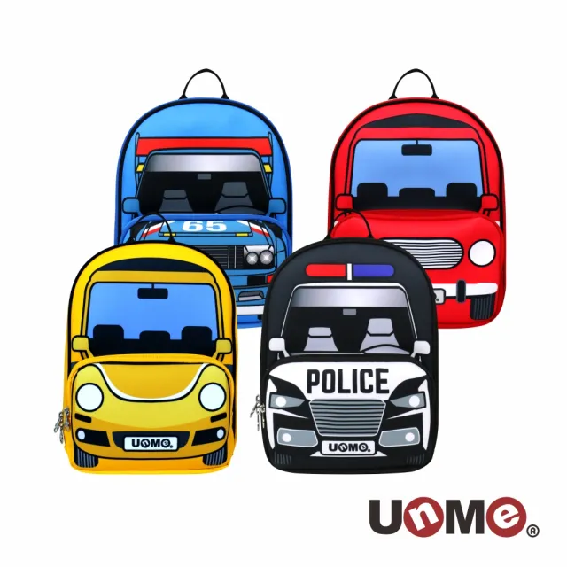 【UnMe】車車樂園後背包2XS(汽車/巴士/變形金剛/警車)