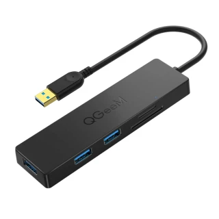 【美國QGeeM】USB3.0轉五合一/USB3.0/SD/TF多功能擴充轉接器