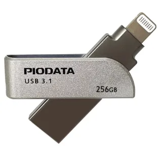 【PIODATA】iXflash Apple MFi認證USB3.1 Lightning / USB 雙向接頭256GB OTG多媒體隨身碟