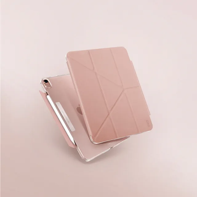【UNIQ】iPad Air 5/4 10.9吋 Camden 抗菌磁吸設計支架多功能透明保護套