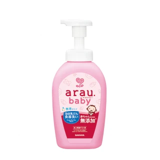 【arau.baby 愛樂寶 寶貝】奶嘴奶瓶清潔泡泡500ml(寶貝無添加/泡泡慕斯/SARAYA)