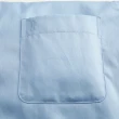【ROBERTA 諾貝達】進口素材 台灣製 純絲光棉 舒適柔軟長袖襯衫(藍色)
