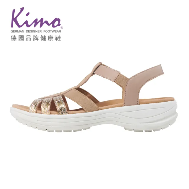 【Kimo】波西米亞民族風涼鞋 女鞋(淺棕 KBJSF150035)