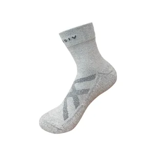 【XCLUSIV】全方位遠紅外線鍺纖維襪-銀灰色(遠紅外線、負離子抑菌消臭吸濕)