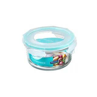 【Glasslock】強化玻璃微波保鮮盒-圓形400ml(優格麥片/燕麥優格/輕食沙拉)