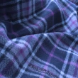 【Paul Stuart】經典蘇格蘭格紋羊毛披肩圍巾(藍紫色)