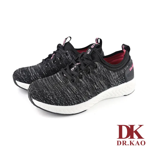 【DK 高博士】輕便飛織氣墊鞋73-1169-90黑色