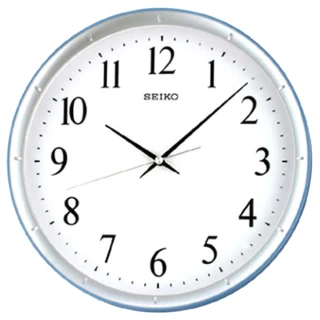 【SEIKO 精工】指針式時尚時鐘 掛鐘-銀框(QXA378L)