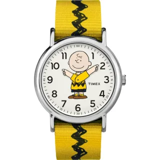 【TIMEX】天美時 x SNOOPY 限量聯名系列查理布朗手錶(黃 TXTW2R41100)