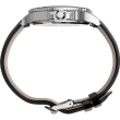 【TIMEX】天美時 風格系列 三眼經典紳士手錶(黑 / 銀 TXTW2U12900)