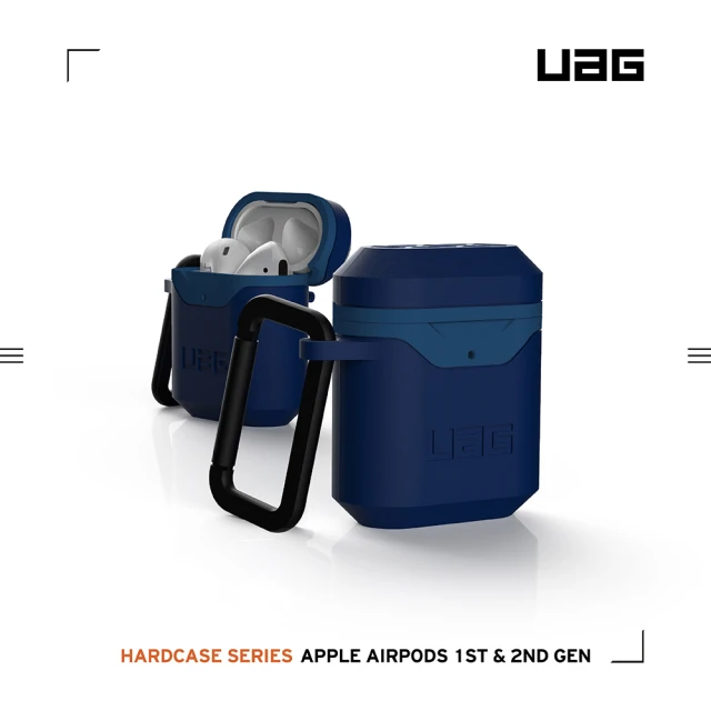 【UAG】AirPods 耐衝擊硬式保護殼V2-藍(UAG)