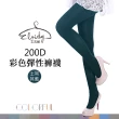 【Eloidy 艾若娣】200D彩色彈性褲襪-土耳其藍-2雙(厚地保暖)
