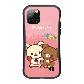 【Rilakkuma 拉拉熊】iPhone12/iPhone12 Pro 6.1吋 小蠻腰手機殼/保護殼 粉紅手套(正版授權 台灣製造)