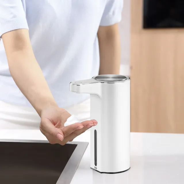 【EKO】睿沁慕斯感應給皂器-白(泡沫給皂機/自動給皂機/充電式給皂機)