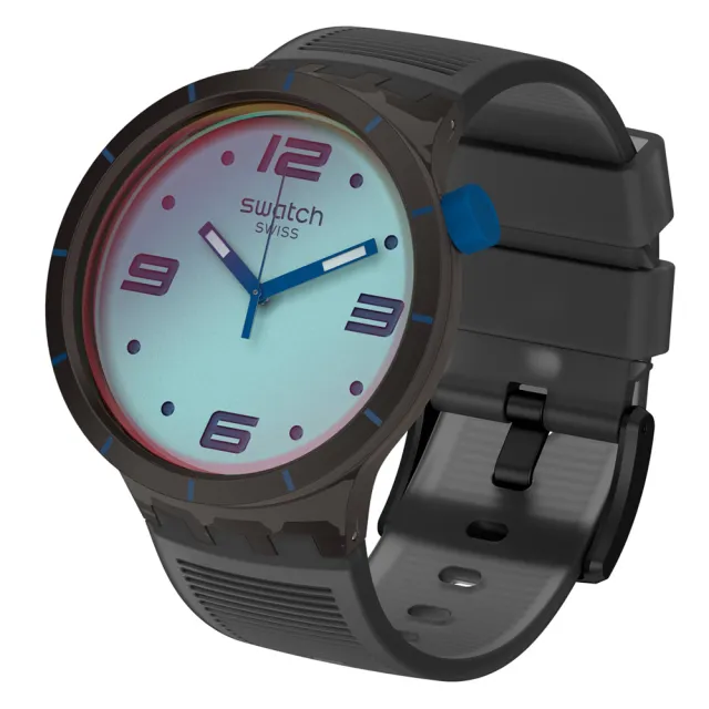 【SWATCH】BIG BOLD系列手錶 FUTURISTIC GREY 瑞士錶 錶(47mm)