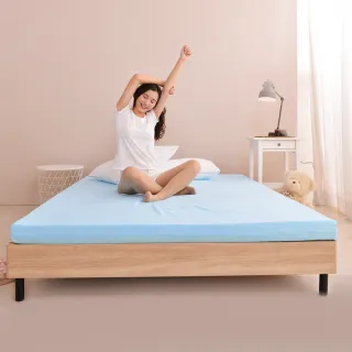 【LooCa】贈枕x2-法國防蹣5cm全記憶床墊(雙人5尺)