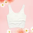 【annypepe】成長內衣 背心型加長 純棉 繡花-白160-165(成長型內衣 少女內衣)