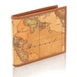 【Alviero Martini】義大利地圖包 旅行系列 零錢袋短夾(地圖黃)