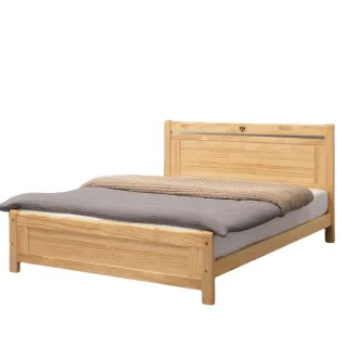 【MUNA 家居】諾拉5尺實木雙人床(床架 雙人床 實木 床台)