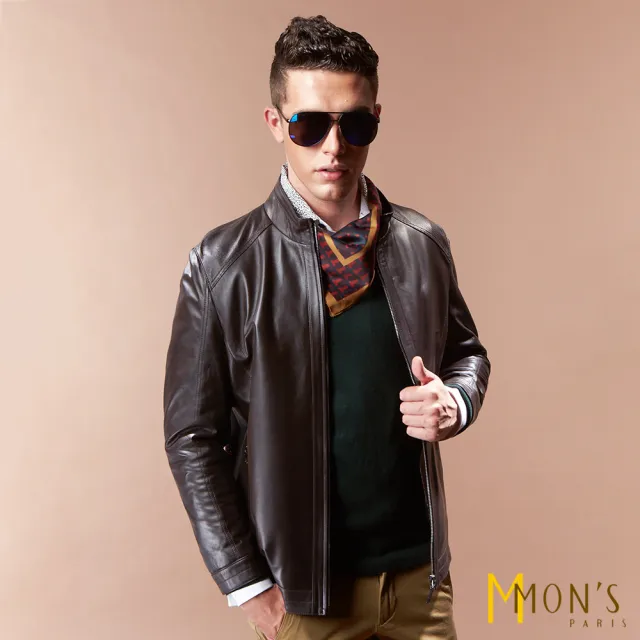 【MON’S】時尚紳士羊皮衣外套(100%羊皮)
