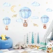 【JB 時尚壁貼】北歐風熱氣球JM7343(窗貼 壁貼 節慶)