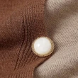 【MsMore】韓國雙色排扣V領針織衫#108499(2色)