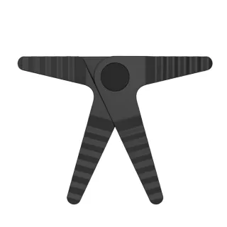 3D Air 創新萬用變形可調節車用/出風口手機支架(黑色)