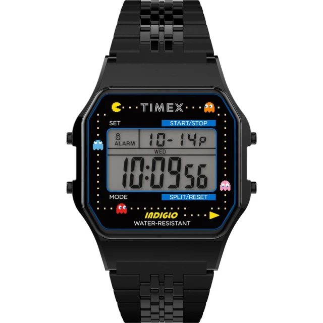 【TIMEX】天美時 Pac-Man 小精靈電子錶(黑 TXTW2U32100)