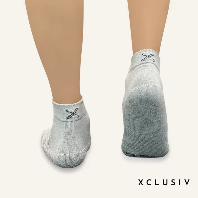 【XCLUSIV】6雙組 全方位遠紅外線鍺纖維襪-銀灰色(遠紅外線、負離子抑菌消臭吸濕)