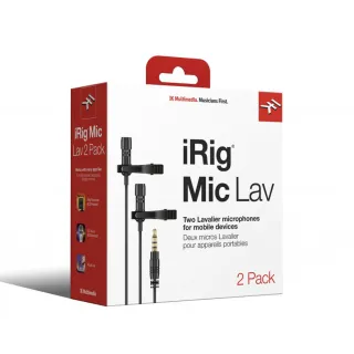 【IK Multimedia】iRig Mic Lav 2 Pack 專業移動領夾式麥克風 兩入套裝(台灣公司貨 商品保固有保障)