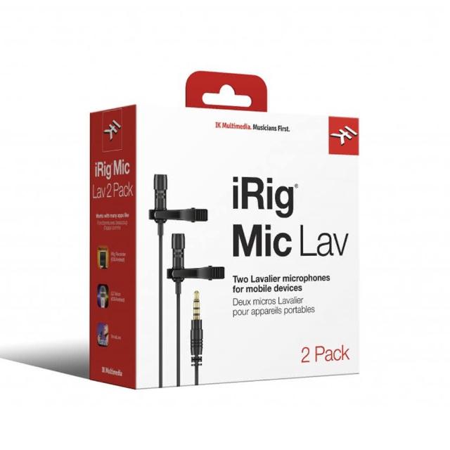 【IK Multimedia】iRig Mic Lav 2 Pack 專業移動領夾式麥克風 兩入套裝(台灣公司貨 商品保固有保障)