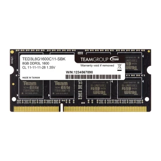 【TEAM 十銓】ELITE DDR3L 1600 8GB CL11 1.35V 筆記型記憶體