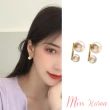 【MISS KOREA】韓國設計S925銀針法式優雅幻彩珍珠耳環