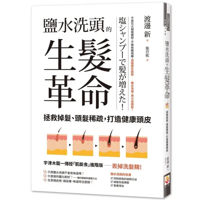 鹽水洗頭的生髮革命：拯救掉髮、頭髮稀疏，打造健康頭皮 | 拾書所