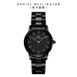 【Daniel Wellington】DW 手錶  Iconic Link Ceramic 28mm/32mm曜石黑陶瓷錶(DW00100415)